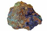 Sparkling Azurite and Malachite Crystal Cluster - Morocco #104391-1